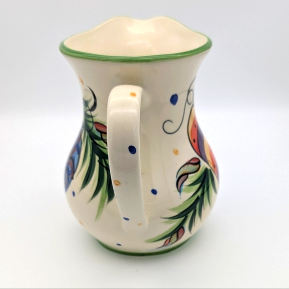 Vintage (2001) Gail Pittman Christmas Ceramic Pitcher - Picture 4 of 6